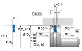 KDN KDN 80 - 300 | 72 NBR 708 | 80 X 68 X 2,1 MM | COMPACT seal style KDN Freudenberg Sealing Technologies
