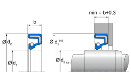 BA BA U4 | 72 NBR 902 | 48 X 72 X 10 / 8 MM | Simmerring® BA A with spring Freudenberg Sealing Technologies