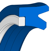 NRS -0503 NRS -503 | 95 AU V142 | 300 X 320 X 14,6 MM | Merkel Rod-U-Cup set Freudenberg Sealing Technologies