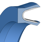 FORSEAL FOI FOI | PTFE F56110 | 20 X 24,5 X 3,2 MM | U-ring seal set FORSEAL series FOI Freudenberg Sealing Technologies