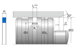 SIMKO 300 SK300 SK 30152 | 98 AU 928 | 100 X 84,5 X 6 MM | COMPACT seal set series SK300 Freudenberg Sealing Technologies