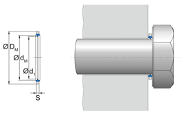 USIT I SF USIT I SF I SF M10 | 70 NBR 177646 SPCC | 10,7 X 16 X 1,5 Freudenberg Sealing Technologies