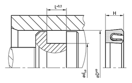 KNA44 KNA44 | PTFE PT009808 | 150 X 137,8 X 9,5 MM | DICHTOMATIK Piston Seal KNA44 Freudenberg Sealing Technologies
