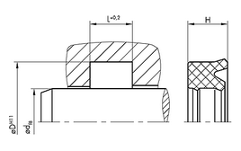 SNI39 SNI39 | 95 TPU PU953401 Blue | 109,93 X 125,01 X 16 MM | DICHTOMATIK Rod Seal SNI39 Freudenberg Sealing Technologies