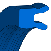 TMP20 TMP20 | 93 AU V167 | 160 X 180 X 14,6 MM | Merkel Rod-U-Cup series TMP20 Freudenberg Sealing Technologies