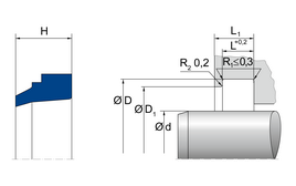 ASOB ASOB 56 - 3 | 88 NBR 101 | 56 X 64 X 7 MM | Dirt wiper series AS Freudenberg Sealing Technologies