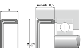 VER01 VER 40 4,5 NBR | DICHTOMATIK End Cap VER01 Freudenberg Sealing Technologies