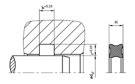 XR DICHTOMATIK X-Ring | 70 NBR NB701807 Black | 29,75 X 3,53 X MM | Dimensions according to BS217 Freudenberg Sealing Technologies