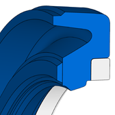 SM SM | 95 AU V142 | 150 X 165,1 X 5,9 MM | Merkel Rod-U-Ring set series Syprim SM Freudenberg Sealing Technologies