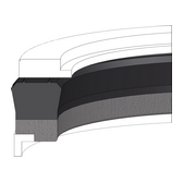 KNA16 DICHTOMATIK Piston Seal KNA16 | 80 NBR NB800901 / | 3-PARTS | 110 X 90 X 12,5 MM Freudenberg Sealing Technologies