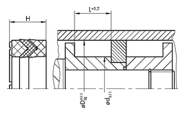 KDS01 KDS01 | 90 NBR Black | 22 X 12 X 9,3 MM | DICHTOMATIK Piston Seal KDS01 Freudenberg Sealing Technologies