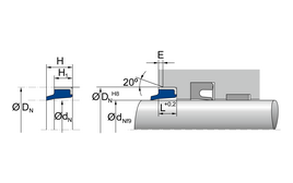 AS AS | 88 NBR 99035 | 16 X 22 X 3 MM | Dirt wiper series AS Freudenberg Sealing Technologies