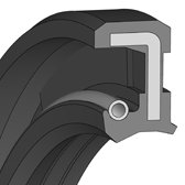 WASY WASY - rubber-encased outer surface protective lip+pressure | 80 NBR NB803414 Blue | 18 X 30 X 7 / MM | DICHTOMATIK Rotary Shaft Seal with spring Freudenberg Sealing Technologies