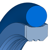 M15 M15 | PTFE GM201 | 380 X 401 X 8,1 MM | Merkel Rotomatic-Seal set series M15 Freudenberg Sealing Technologies