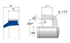 AU ASR AU ASR | 94 AU 30000 | 55 X 65 X 7 MM | Dirt wiper series AU Freudenberg Sealing Technologies