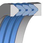 TFW TFW | PTFE F52902 | 10 X 22 X 5,8 MM | Roof shaped packing style TFW Freudenberg Sealing Technologies