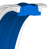 L43 L43 | 80 NBR B281 | 85 X 65 X 22,4 MM | Merkel Compact Seal series L43 Freudenberg Sealing Technologies