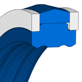 T42 T42 | 93 AU V167 | 160 X 143 X 18,5 MM | Merkel Compact Seal series T42 Freudenberg Sealing Technologies