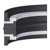 KK03 DICHTOMATIK Double Act. Piston Seal KK03 | 80 NBR NB805501 / | 5-PARTS | 30 X 21 X 13,5 MM Freudenberg Sealing Technologies
