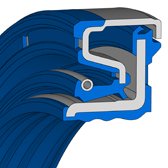 CASS T1 RWDR-KASSETTE | 75 FKM 595 / 75 NBR 106200 | 55 X 80 X 12,5 / 14 MM | CASSETTE TYPE 1 Freudenberg Sealing Technologies