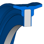 TDUOP AIR TDUOP AIR 80 - 78 | 72 NBR 708 | 80 X 16 X 25 MM | Piston complet series T DUO P AIR Freudenberg Sealing Technologies