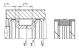 KK22 DICHTOMATIK Double Act. Piston Seal KK22 | 80 NBR F / PA | 3-PARTS | 100 X 86 X 22,5 MM Freudenberg Sealing Technologies