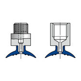 GR4A GR4A GR4A 110 55SBR | Vacuum suction cap outside Freudenberg Sealing Technologies