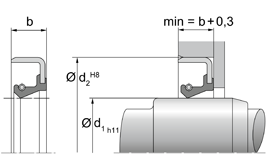 WB WB | 70 NBR NB703412 Black | 22 X 30 X 7 / MM | DICHTOMATIK Rotary Shaft Seal with spring Freudenberg Sealing Technologies