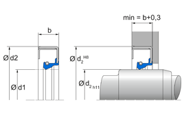 B2 B 2 | 72 NBR 902 | 162 X 190 X 15 / 0 MM | Simmerring® B2 C with spring Freudenberg Sealing Technologies