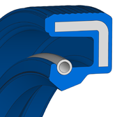 BAUM BAU5X2 | 75 FKM 585 | 85 X 140 X 12 / 10 MM | Simmerring® BA A with spring Freudenberg Sealing Technologies
