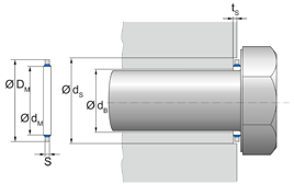 USIT I USIT I I M10 | 70 NBR 177646 Black SPCC | 11,4 X 16,3 X 1,5 Freudenberg Sealing Technologies