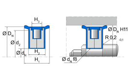 TDUOPM TDUOPM 80 - 1 | 72 NBR 708 | 80 X 16 X 27 MM | Piston complet series T DUO PM Freudenberg Sealing Technologies