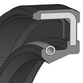 WA WA | 70 NBR NB70C401 Black | 16 X 30 X 7 / MM | DICHTOMATIK Rotary Shaft Seal with spring Freudenberg Sealing Technologies