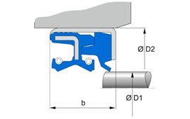 COMBI F6 COMBI SF6 | 75 NBR 106200 / | 70 X 90 X 16,5 / 0 MM | COMBI F6 Freudenberg Sealing Technologies