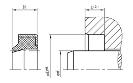 AM43 AM43 | 90 NBR NB903406 Black | 20 X 26 X 5 MM | DICHTOMATIK Wiper Metal AM43 Freudenberg Sealing Technologies