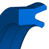 NI300 NI300 XN 9178 | 94 AU 925 | 125 X 155 X 18 MM | U-ring seal series N Freudenberg Sealing Technologies