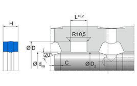 M17 M17 M 3745/4/ / | 80 NBR B246 | 115 X 135 X 12 MM | Merkel Rotomatic-Sealing ring series M17 Freudenberg Sealing Technologies