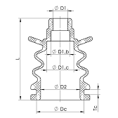 CACB V6 - 20316 Cable bushing CACB | 50 PVC +/- 5 | 7 / 19 / 39,4 MM Freudenberg Sealing Technologies