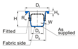 BFA BFA 60 55 50 0 253 | Diaphragm standard - bead type A with fa Freudenberg Sealing Technologies