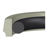 KPOR31 DICHTOMATIK Piston Seal KPOR31 | PTFE PT009807 / 70 NBR | 2-PARTS | 100 X 84,9 X 6,3 MM Freudenberg Sealing Technologies