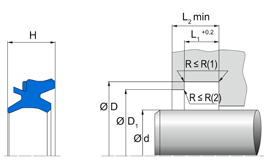PRW1 PRW1 | 92 AU 21100 | 20 X 28 X 4 MM | Dirt wiper series PR Freudenberg Sealing Technologies