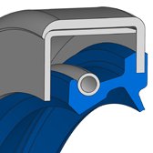 B2SL B2 SL | 72 NBR 902 | 100 X 125 X 13 / 0 MM | Simmerring® B2SL CS with spring Freudenberg Sealing Technologies
