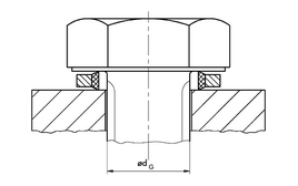 US DICHTOMATIK Bonded Seal US ZNS M51 | 70 FKM FP703402 Brown Steel sheet | 52 X 60 X 3 Freudenberg Sealing Technologies