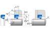 RHS51 RHS51 B3 | 75 HNBR U467 | 1020 X 1084 X 23,6 MM | Merkel Radiamatic-Sealing series RHS51 with spring Freudenberg Sealing Technologies