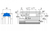 L43 L43 | 80 NBR B281 | 100 X 82 X 22,5 MM | Merkel Compact Seal series L43 Freudenberg Sealing Technologies