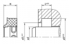 AE42 AE42 | 90 TPU PU905501 Blue | 100 X 112,2 X 7,2 MM | DICHTOMATIK Wiper AE42 Freudenberg Sealing Technologies