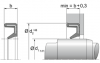 WAO WAO - rubber-encased outer surface without spring | 80 FKM FP803403 Brown | 42 X 52 X 4 / MM | DICHTOMATIK Rotary Shaft Seal without spring Freudenberg Sealing Technologies