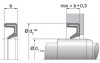 WAO WAO - rubber-encased outer surface without spring | 70 NBR NB703412 Black | 12,7 X 17,46X 2,4 / MM | DICHTOMATIK Rotary Shaft Seal without spring Freudenberg Sealing Technologies