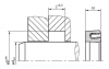 SNI43 SNI43 | PTFE PT009808 | 4 X 6,9 X 2,4 MM | DICHTOMATIK Rod Seal SNI43 Freudenberg Sealing Technologies