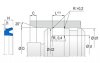 NRS -0215 NRS -215 | 80 NBR B246 | 500 X 470 X 25 MM | Merkel Piston-U-Cup set 215 Freudenberg Sealing Technologies